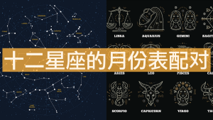 星座表十二星座查詢，十二星座的月份表配對(duì)！