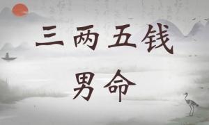 三兩五錢男命詳細解釋，三兩五錢男命最詳細解釋！