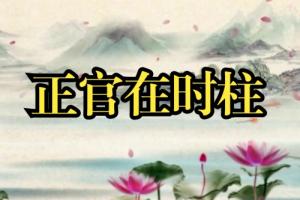 正官在時(shí)柱是什么意思