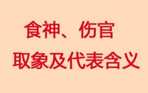 食神傷官代表什么意思