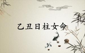 乙丑日柱女命一生詳解