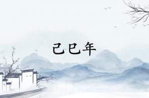 己巳年是哪一年是什么命？