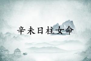 辛未日柱女命運(yùn)詳解