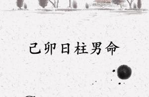 己卯日柱男命運(yùn)詳解