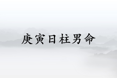 庚寅日柱男命運分析詳解