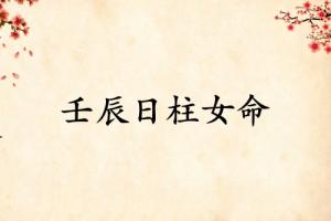 壬辰日柱女命運(yùn)詳解