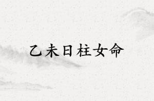 乙未日柱女命運(yùn)解析