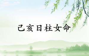 己亥日柱女命運(yùn)詳解