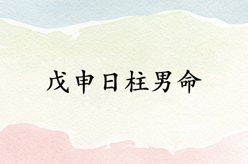戊申日柱男命運詳解