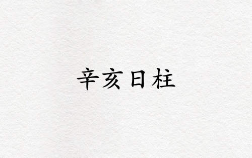 辛亥日柱三命通會精論解析