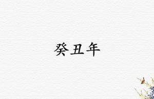 癸丑年是哪一年屬什么生肖