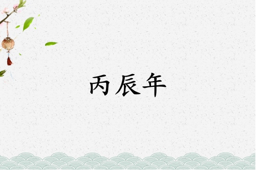 丙辰年是哪一年屬什么生肖