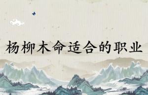 楊柳木命女孩適合什么職業(yè)