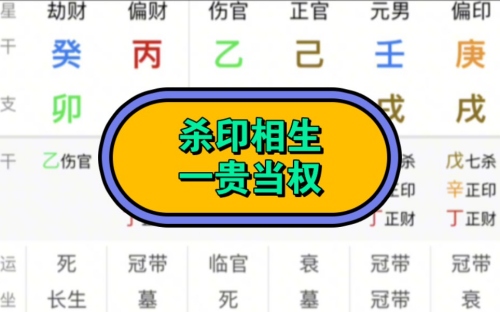 殺印相生必是寒門貴客啥意思