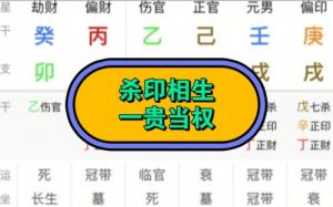 殺印相生必是寒門貴客啥意思