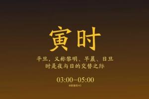 寅時對應(yīng)什么臟器